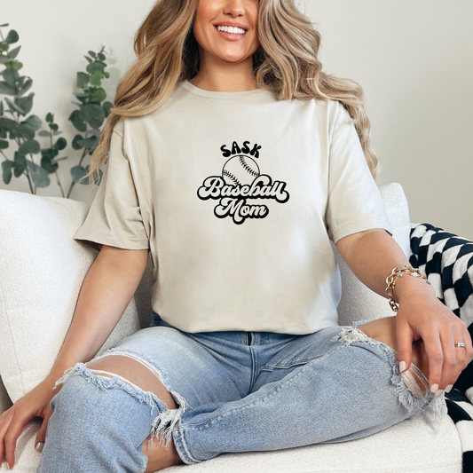 Sask Baseball Mom Tees