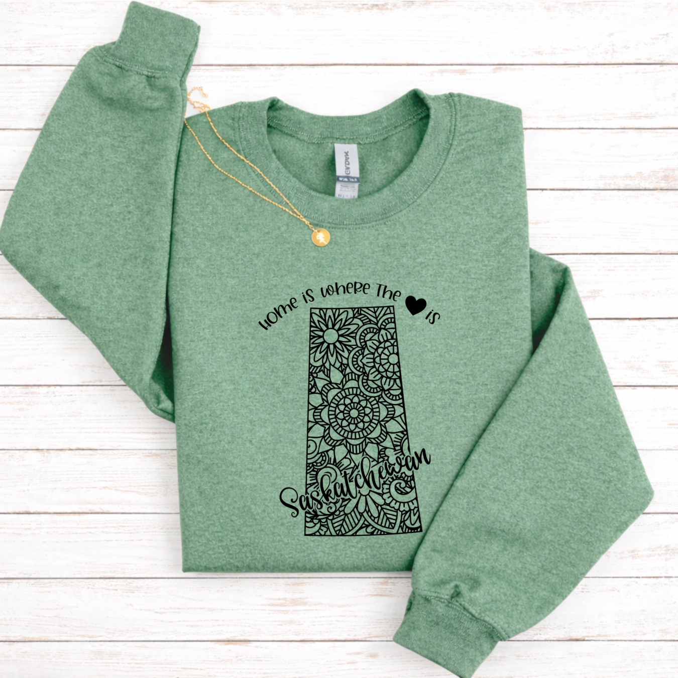 Home Is Where The Heart Is Saskatchewan Tees/Crewnecks/Hoodies