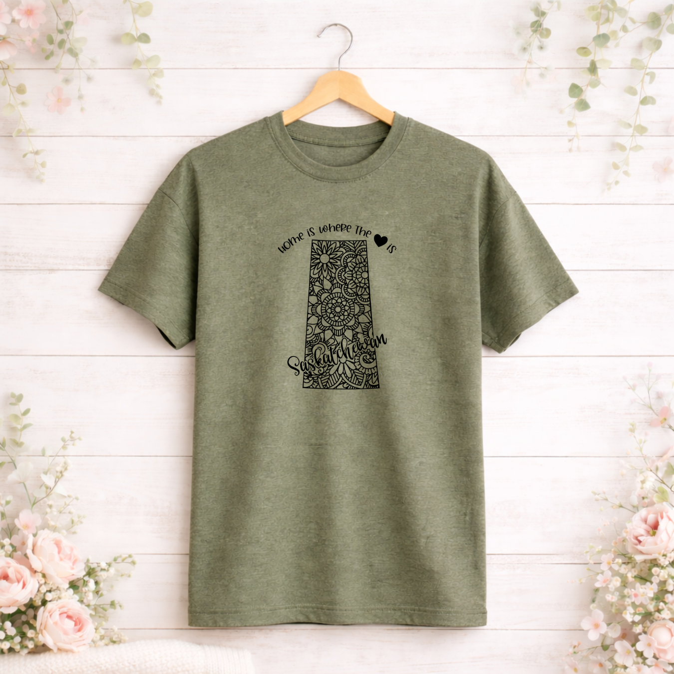 Home Is Where The Heart Is Saskatchewan Tees/Crewnecks/Hoodies