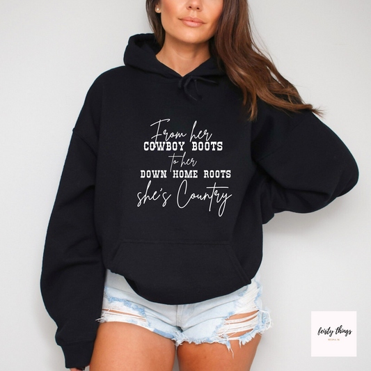 She's Country Hoodies