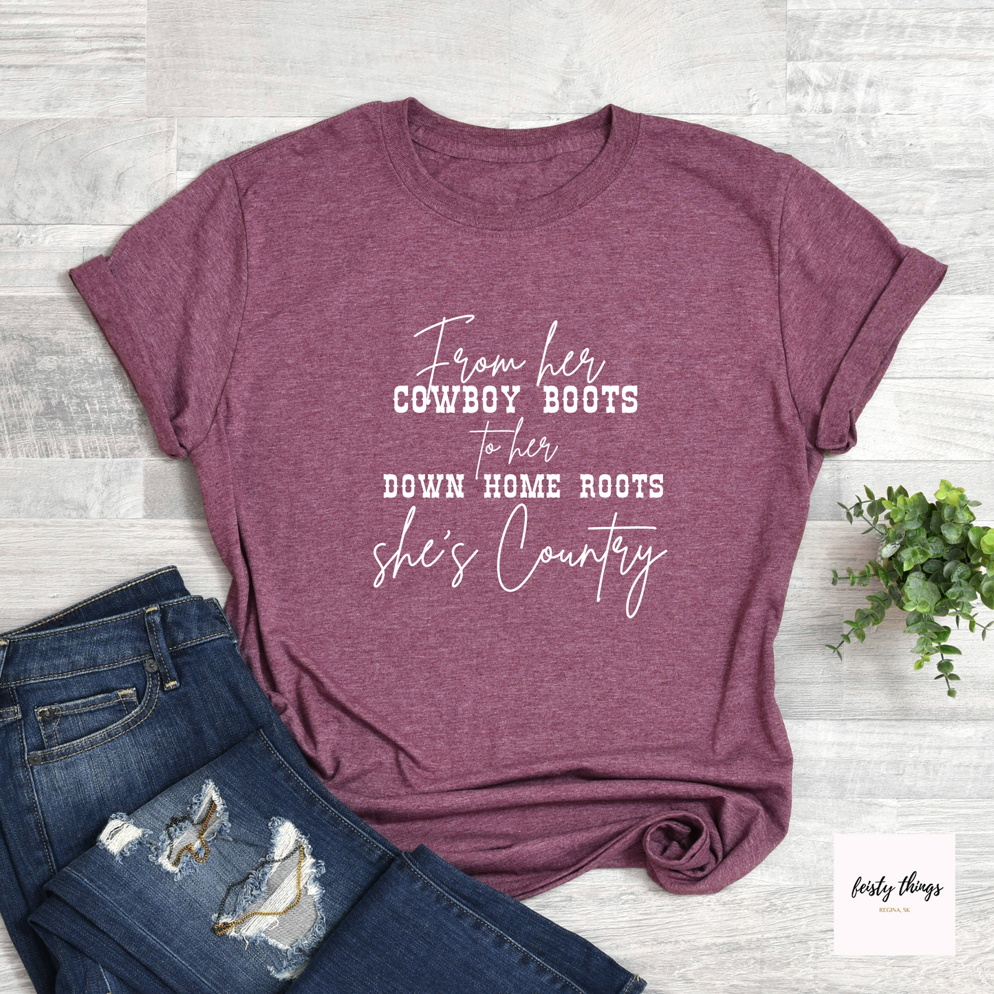 She's Country Relaxed Fit Tees