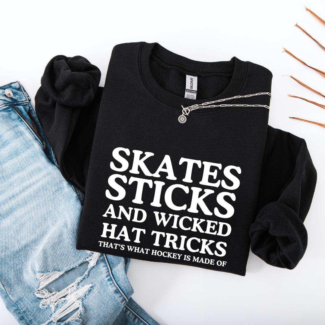 Skates Sticks Crewnecks/Hoodies