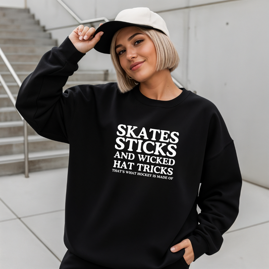 Skates Sticks Crewnecks/Hoodies