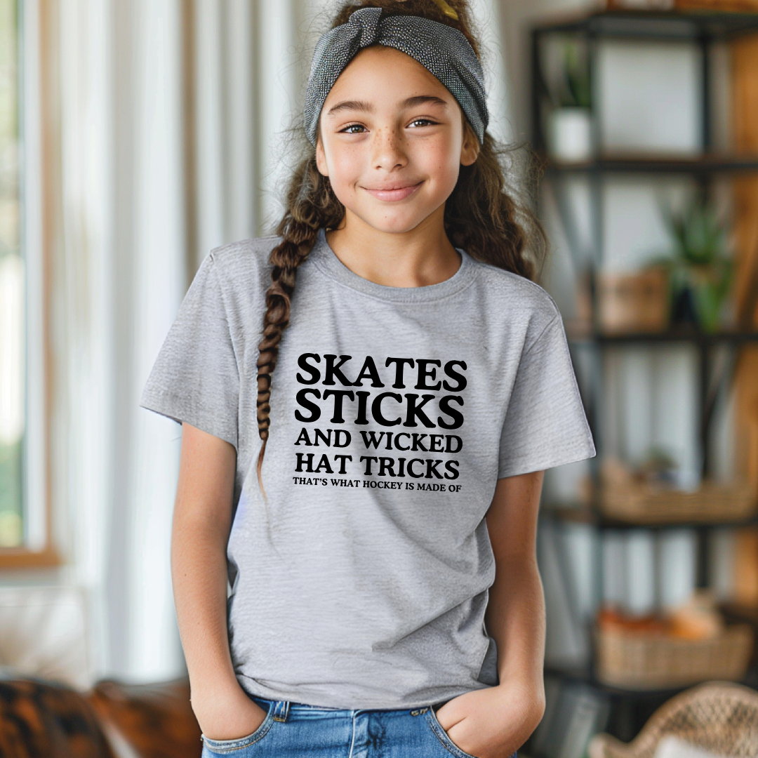 Skates Sticks Kids Tees/Crewnecks/Hoodies