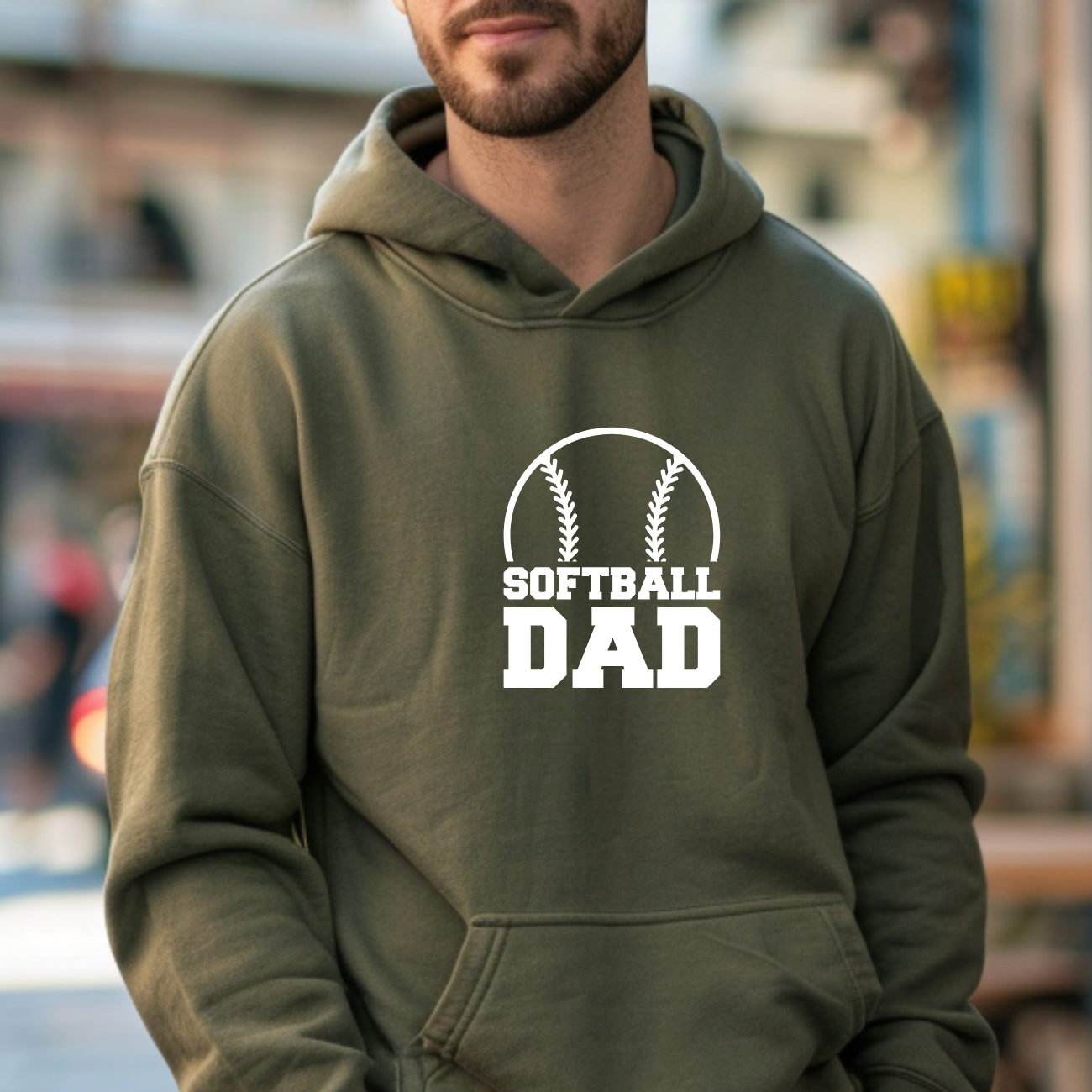 Softball Dad Hoodies
