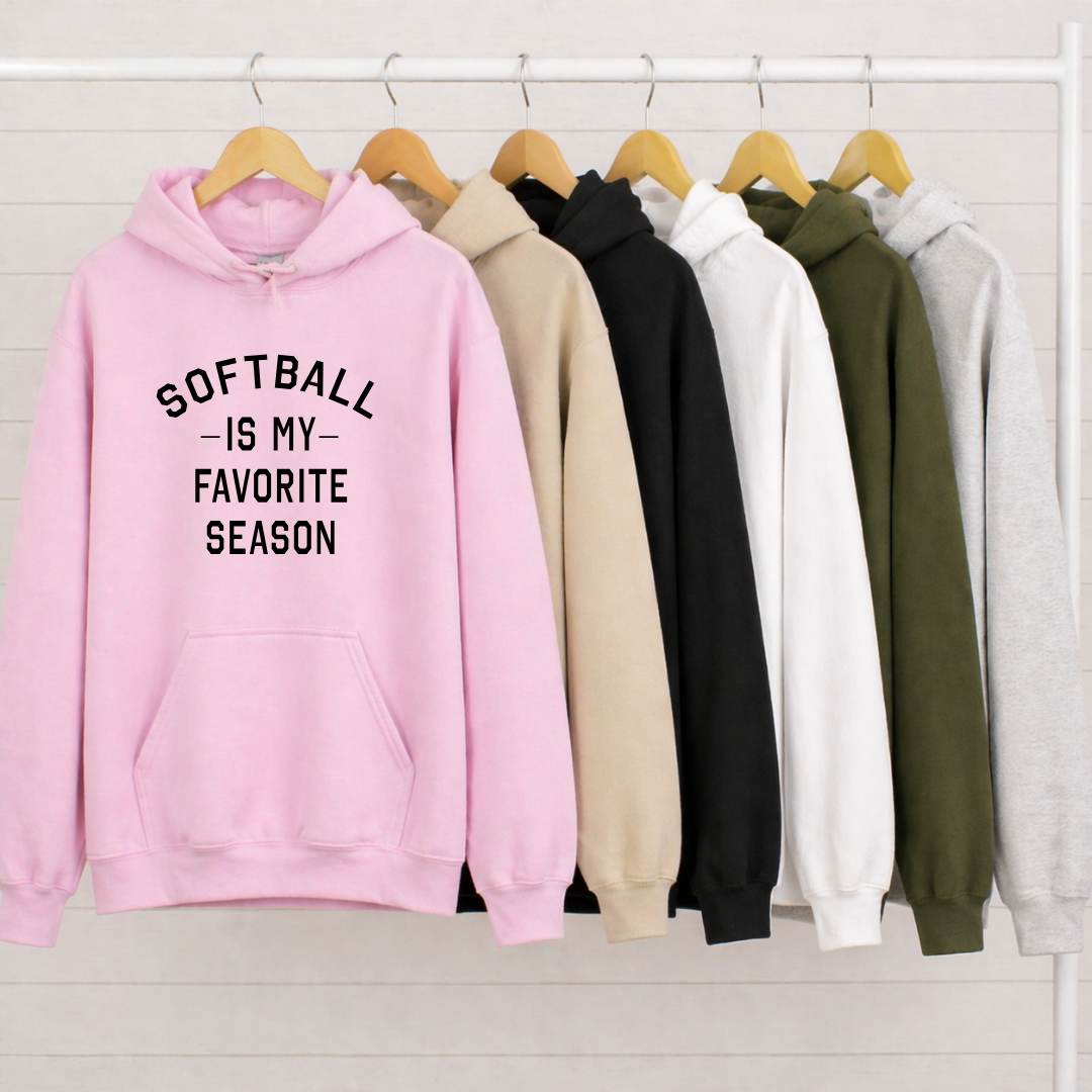 Softball Is My Favorite Season Tees/Crewnecks/Hoodies