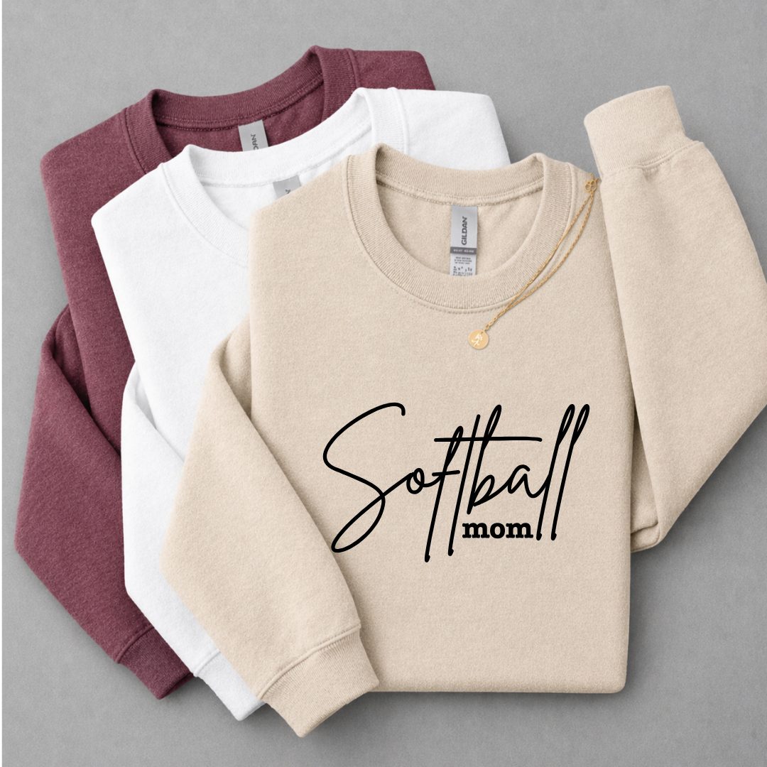 Softball Mom Tees/Crewnecks/Hoodies