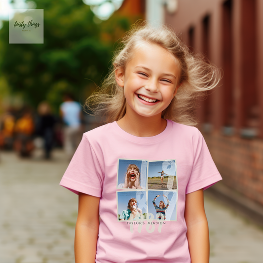 Taylor's Version 1989 Kids + Adult Pink Tees