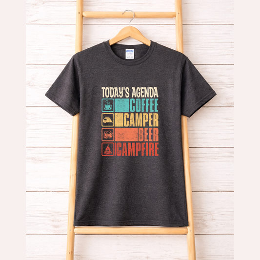 Today's Agenda Camping Tees/Crewnecks/Hoodies