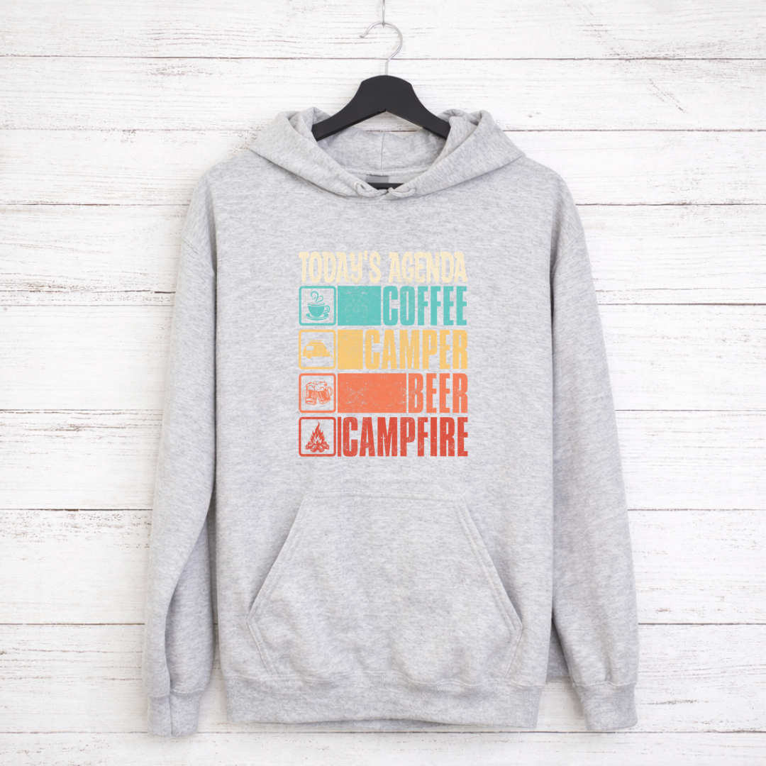 Today's Agenda Camping Tees/Crewnecks/Hoodies
