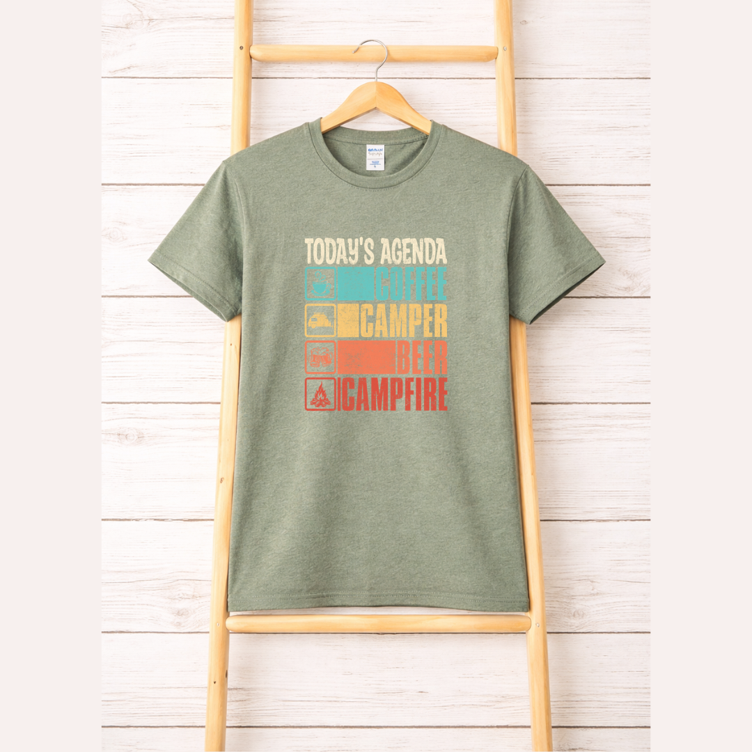 Today's Agenda Camping Tees/Crewnecks/Hoodies