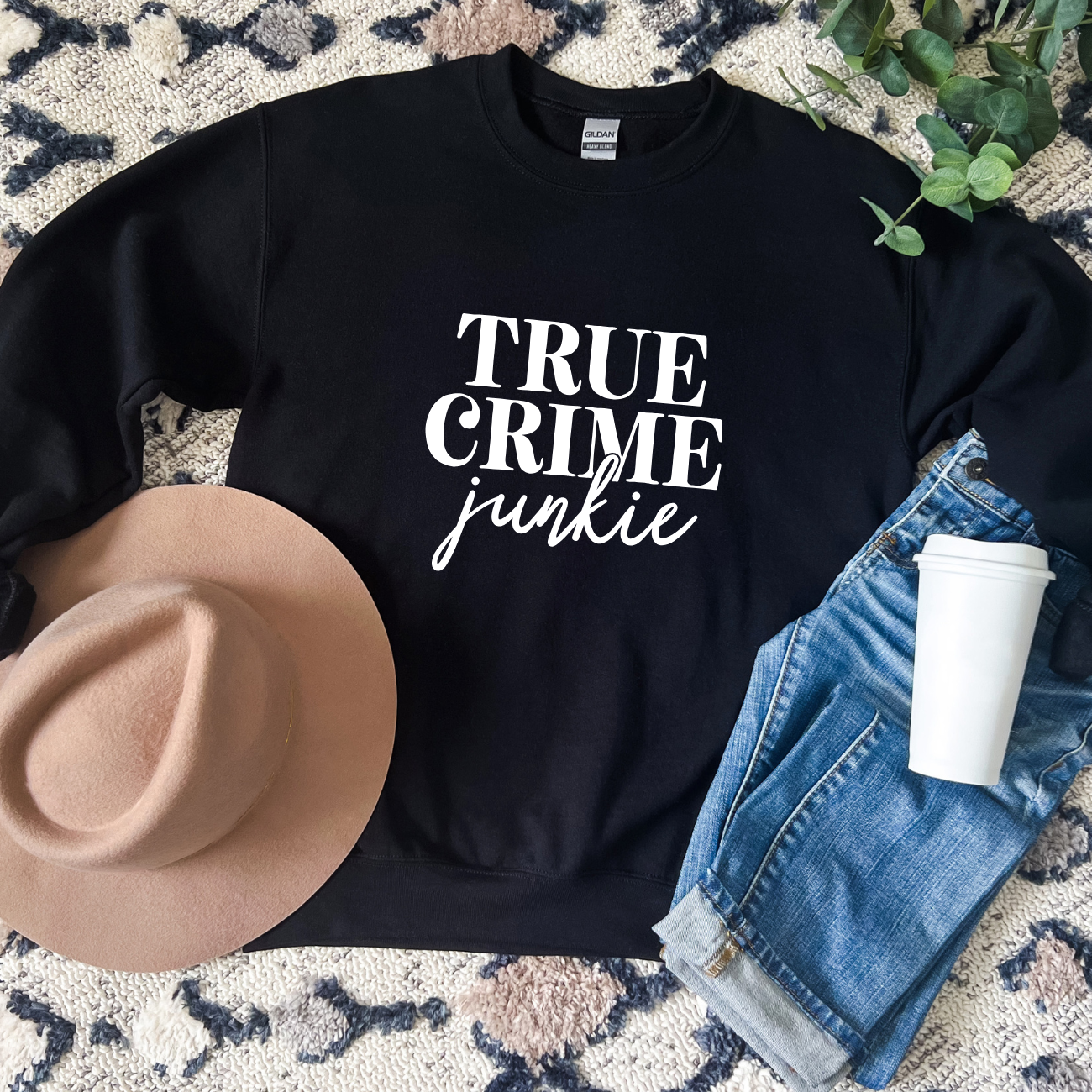 True Crime Junkie Crewnecks
