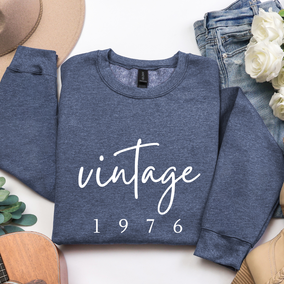 Vintage (Custom Birth Year) Crewnecks