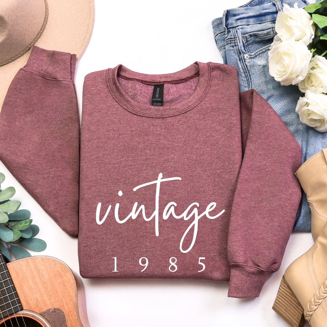Vintage (Custom Birth Year) Crewnecks