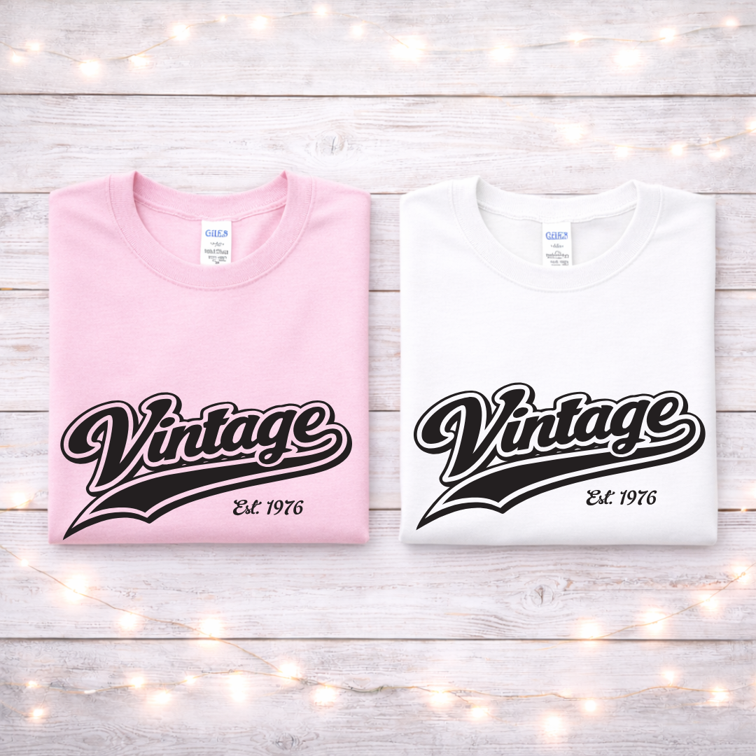 Vintage Est 1976 Tees/Crewnecks/Hoodies