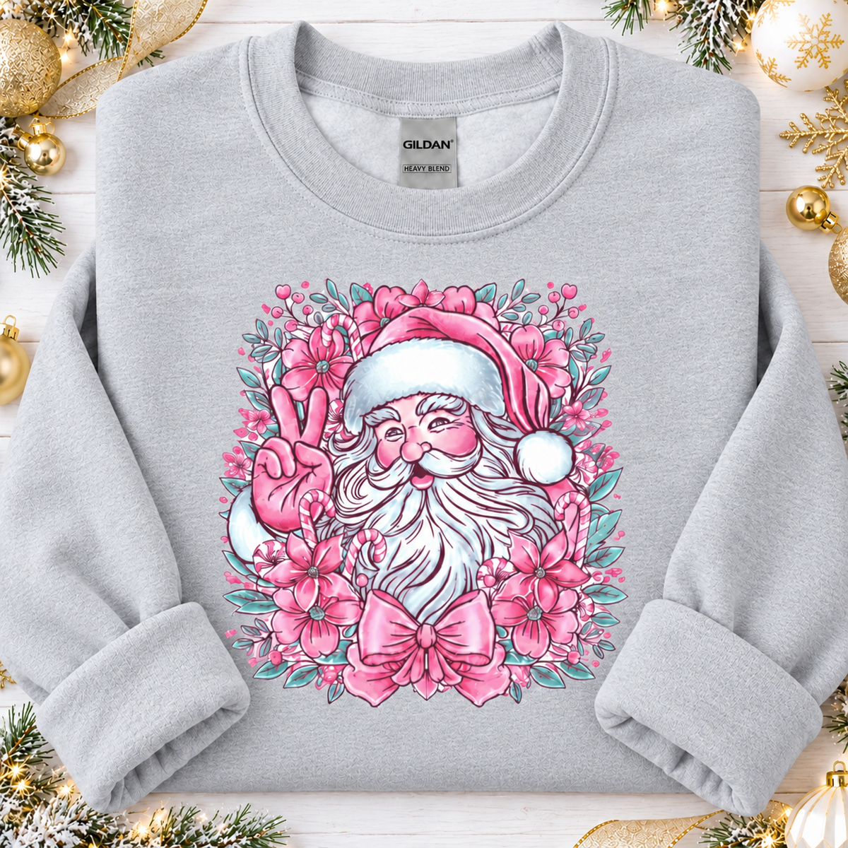 Vintage Santa Pink