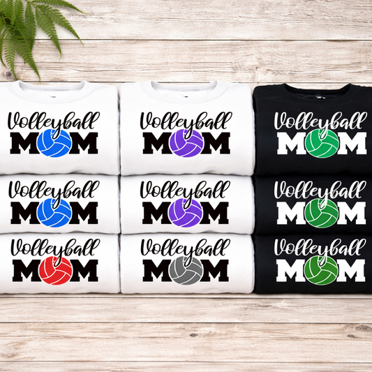 Volleyball Mom Custom Ball Color Crewnecks
