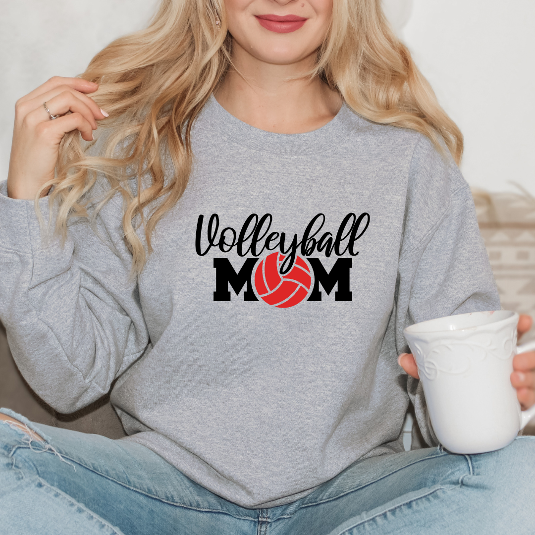 Volleyball Mom Custom Ball Color Crewnecks