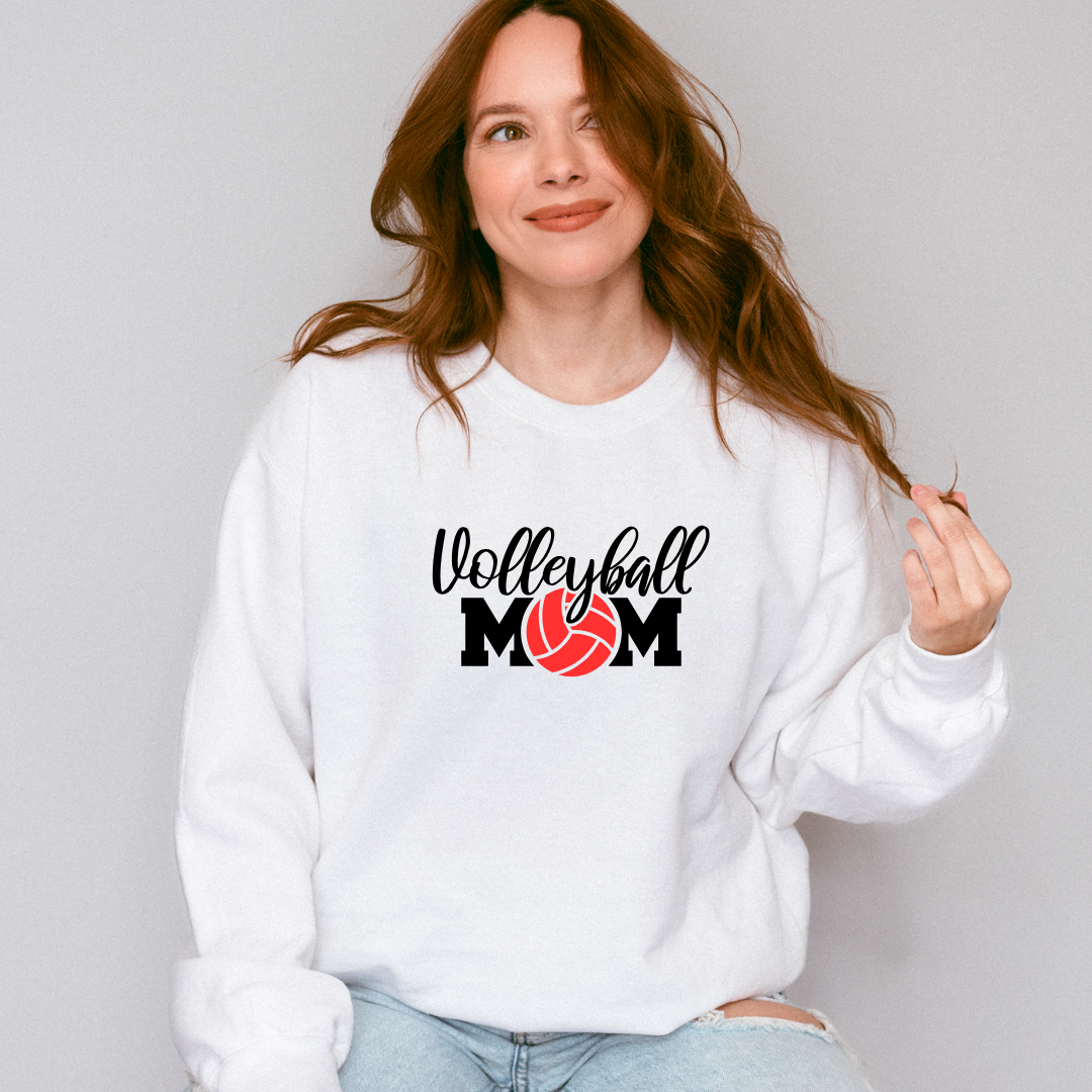Volleyball Mom Custom Ball Color Crewnecks