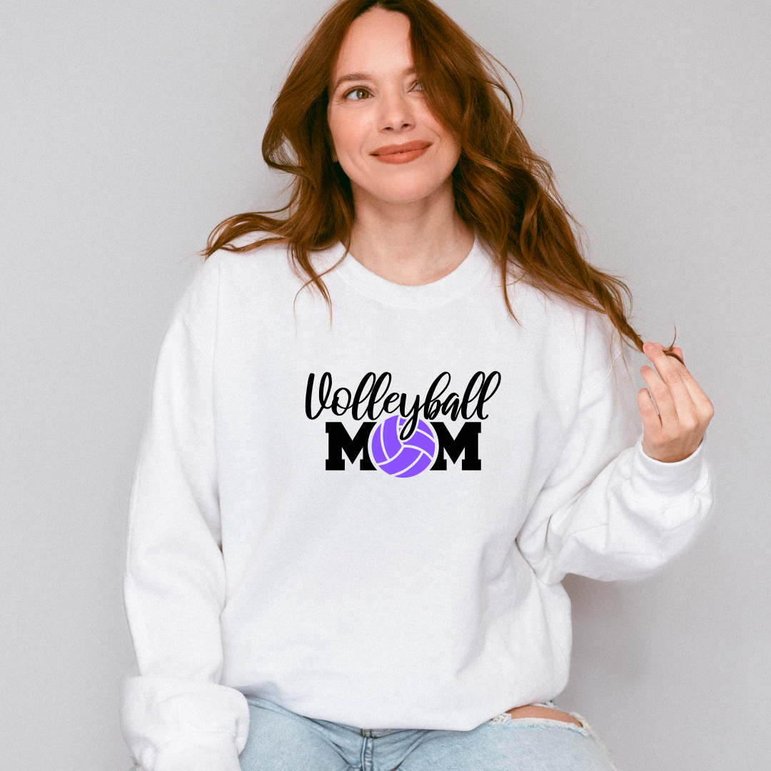 Volleyball Mom Custom Ball Color Crewnecks