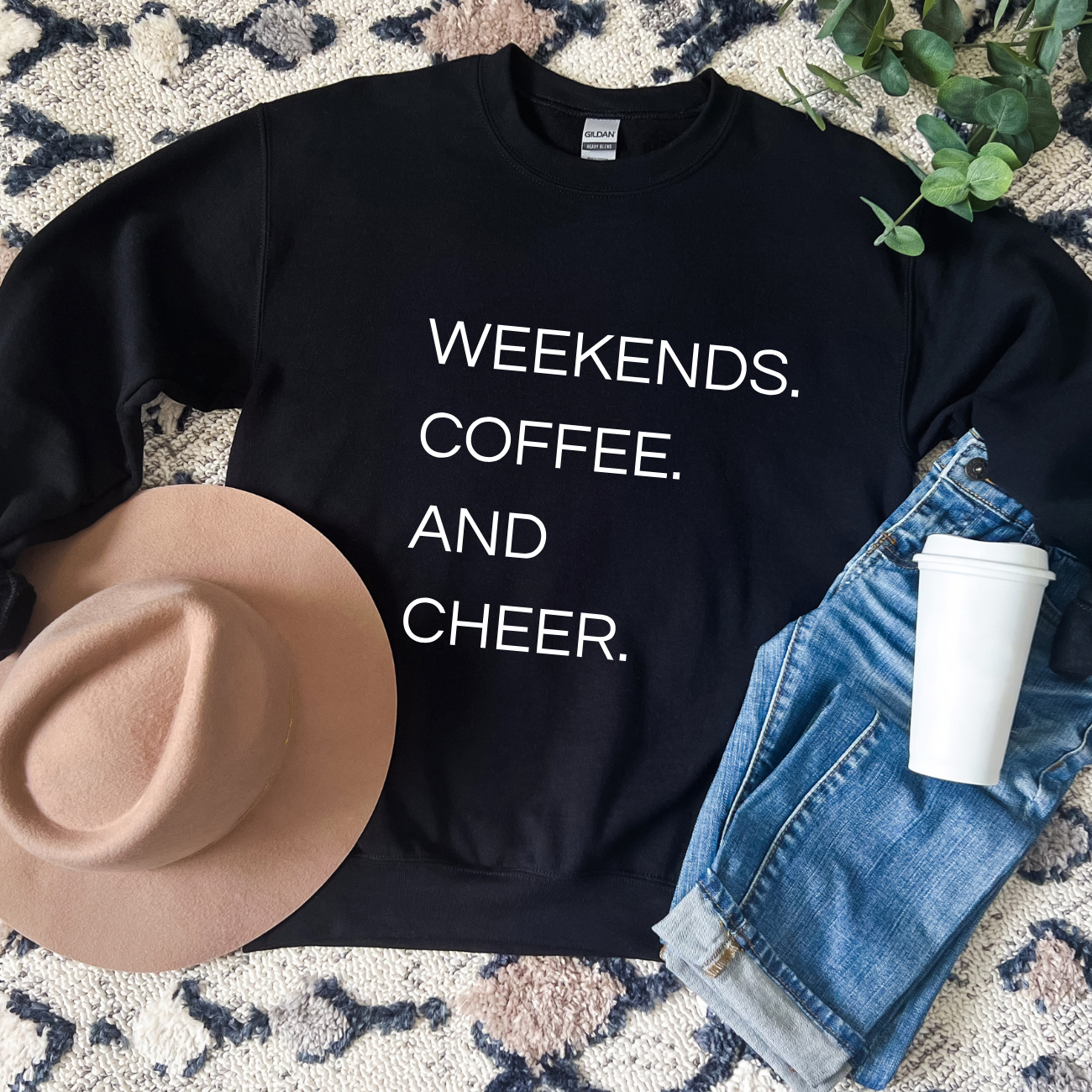Weekends Coffee And Cheer Tees/Crewnecks/Hoodies