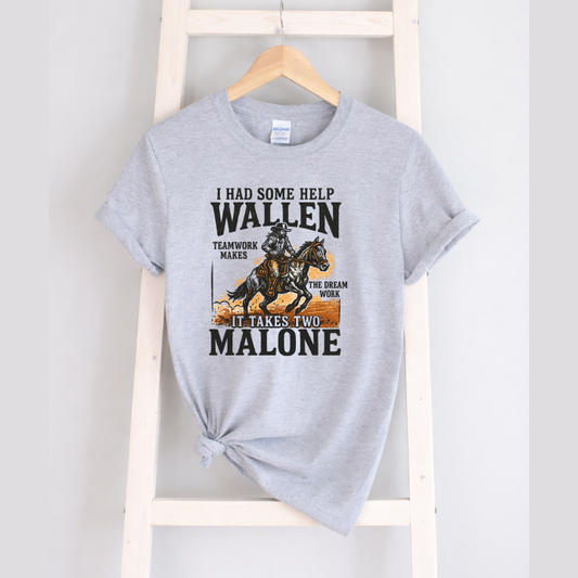 Wallen Malone I Had Some Help Tees