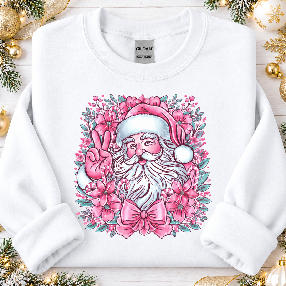 Vintage Santa Pink
