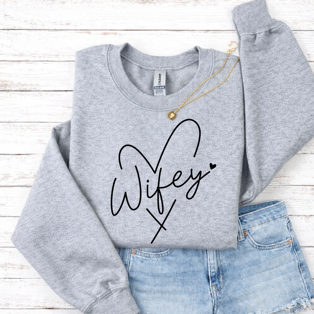 Wifey Heart Tees/Crewnecks/Hoodies