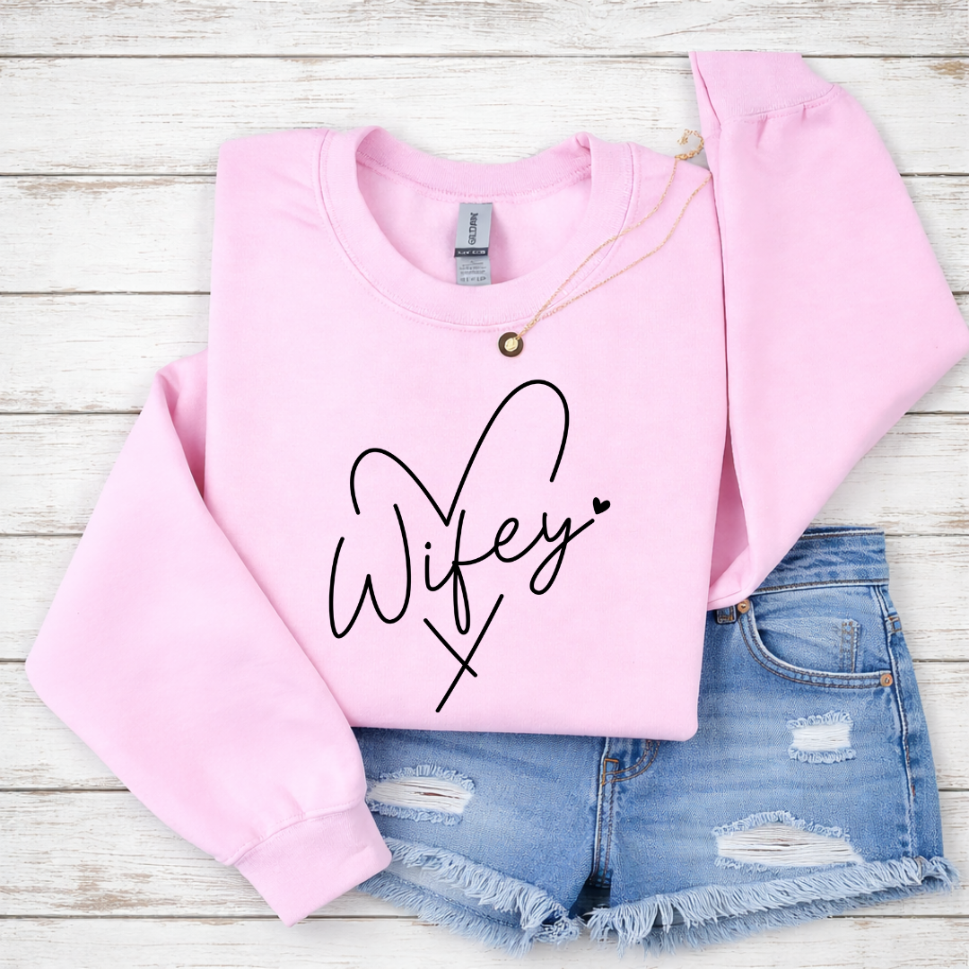 Wifey Heart Tees/Crewnecks/Hoodies