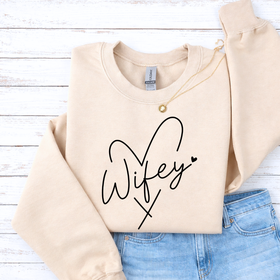 Wifey Heart Tees/Crewnecks/Hoodies