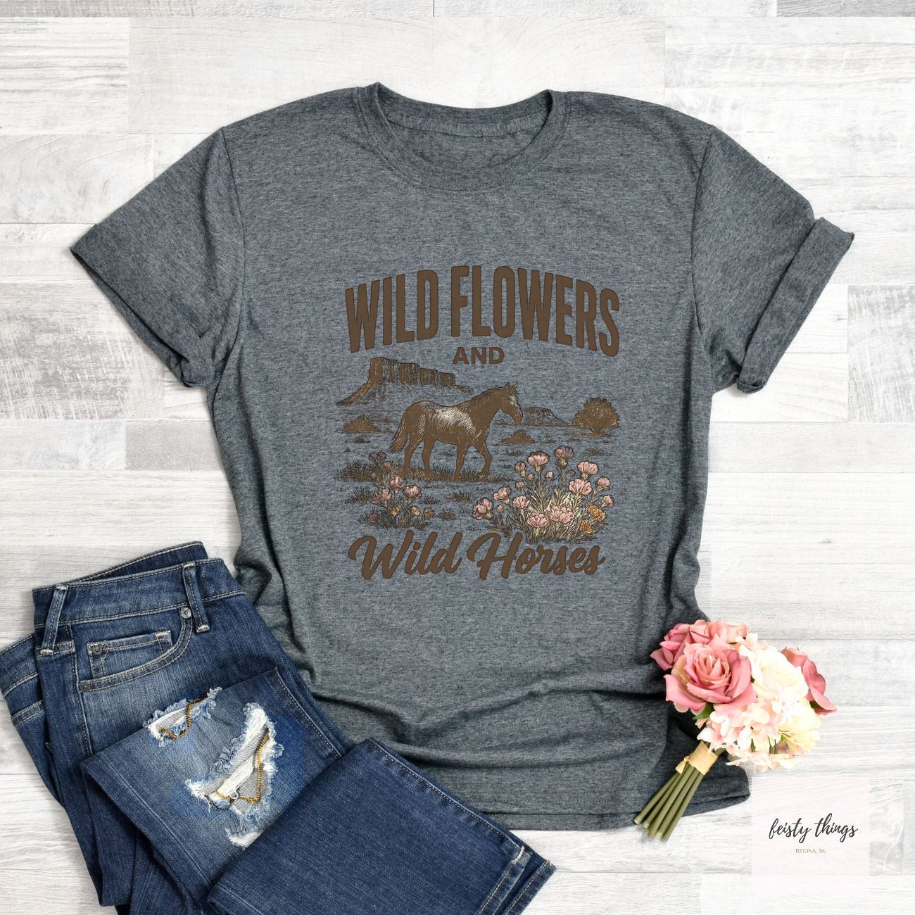 Wildflowers and Wild Horses Lainey Wilson Tees