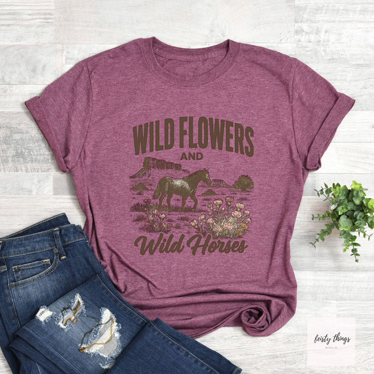 Wildflowers and Wild Horses Lainey Wilson Tees
