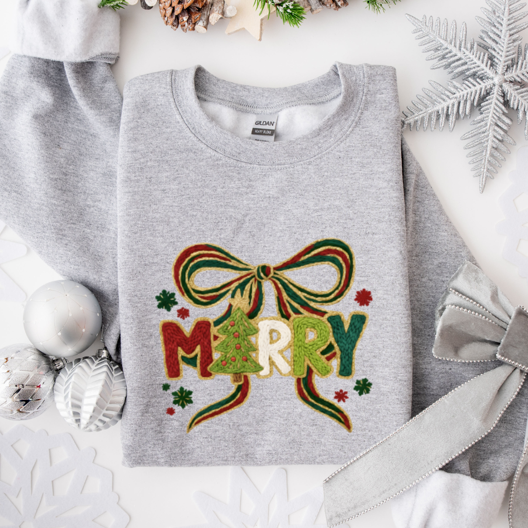 Yarn Merry Bow Crewnecks