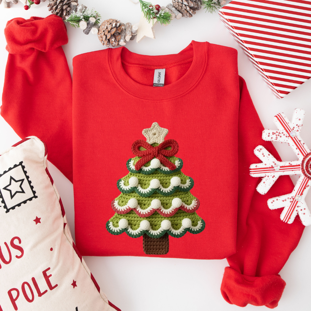 Yarn Christmas Tree Crewnecks