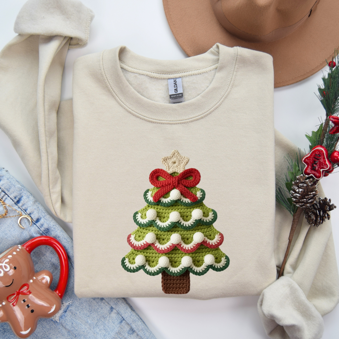 Yarn Christmas Tree Crewnecks