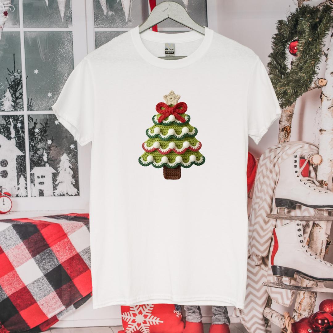 Faux Yarn Christmas Tees (3 Designs)