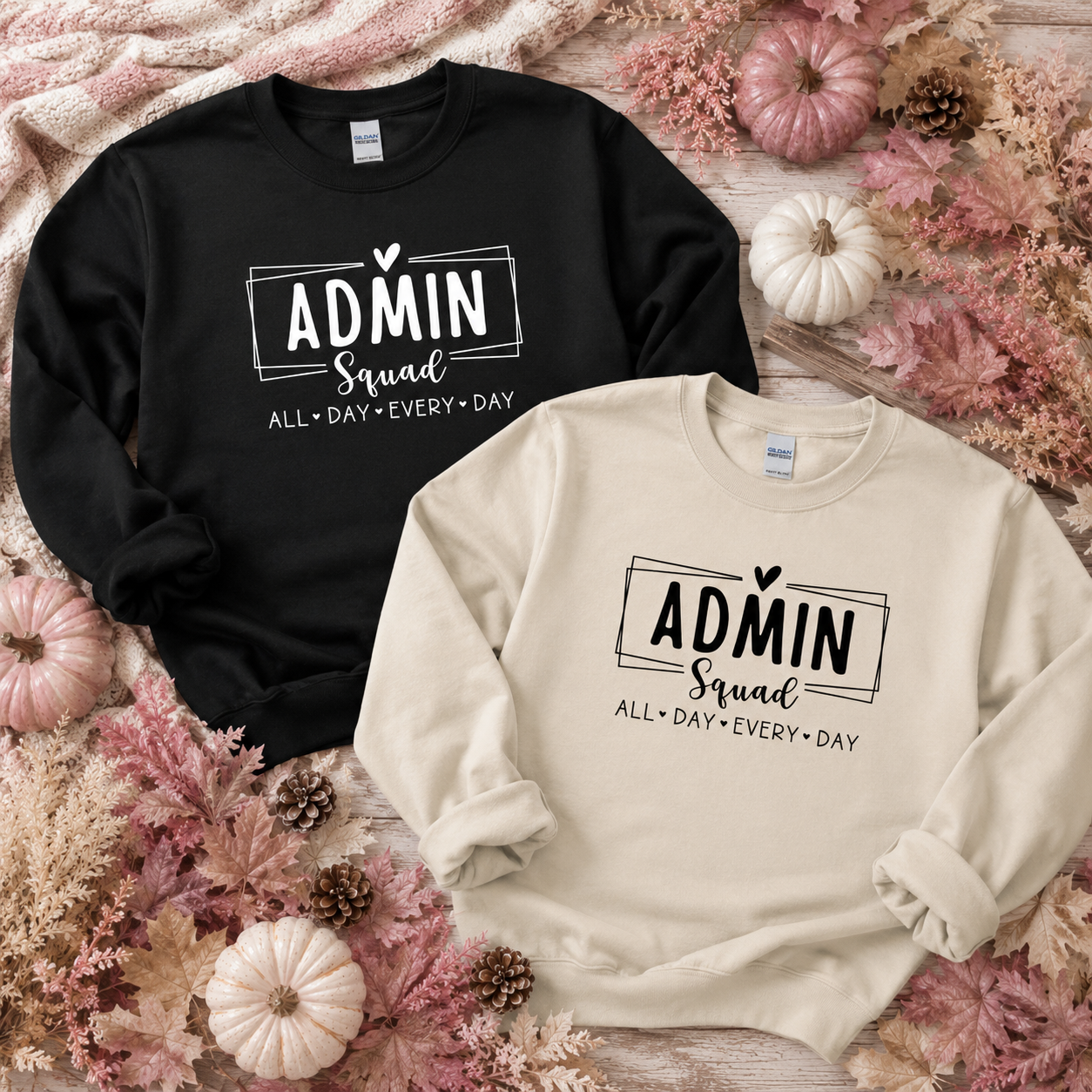Admin Squad Tees/Crewnecks/Hoodies