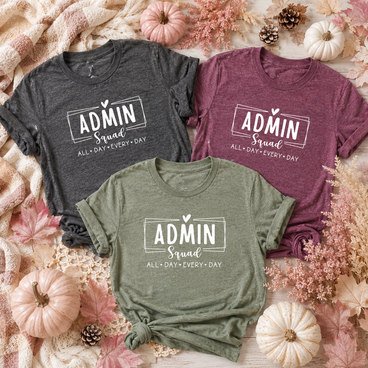 Admin Squad Tees/Crewnecks/Hoodies