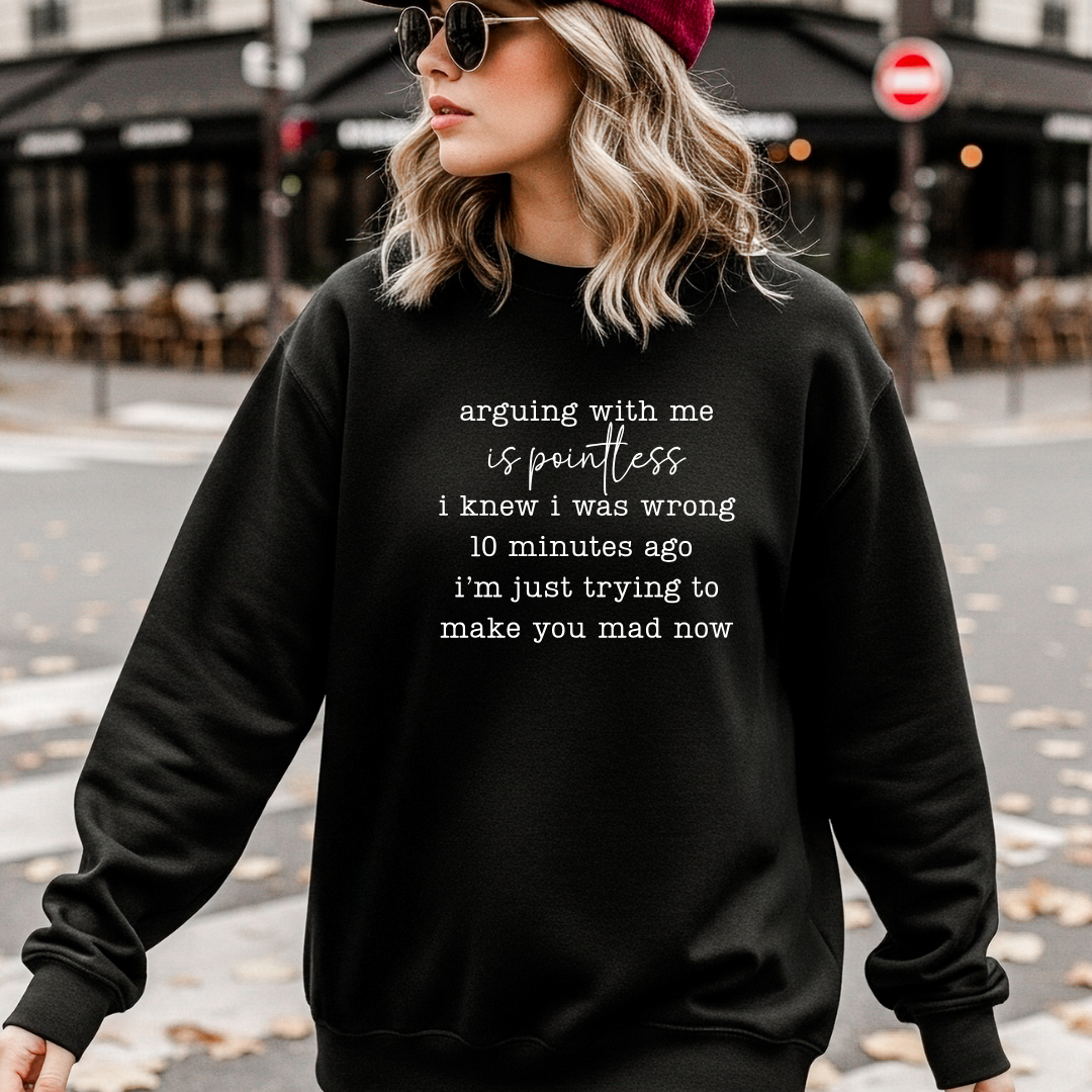 Arguing With Me Is Pointless Tees/Crewnecks/Hoodies
