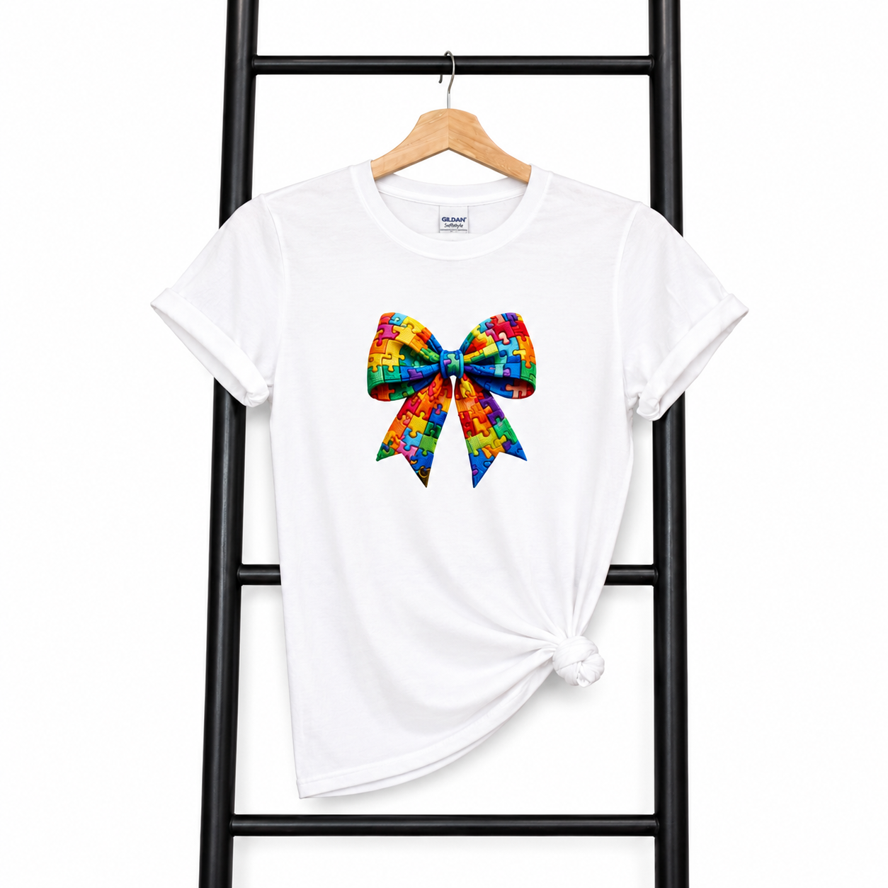 Autism Awareness Faux Embroidery Ribbon