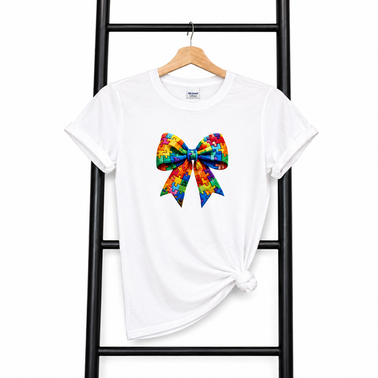 Autism Awareness Faux Embroidery Ribbon