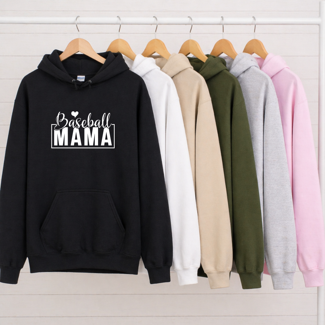 Baseball Mama Tees/Crewnecks/Hoodies