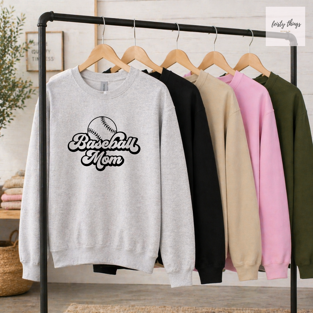 Baseball Mom Ball Tees/Crewnecks/Hoodies