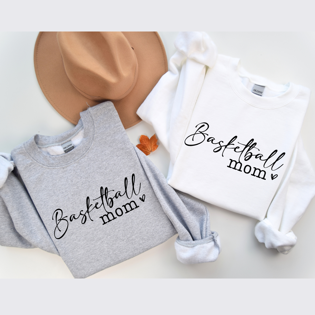 Basketball Mom Tees/Crewnecks/Hoodies