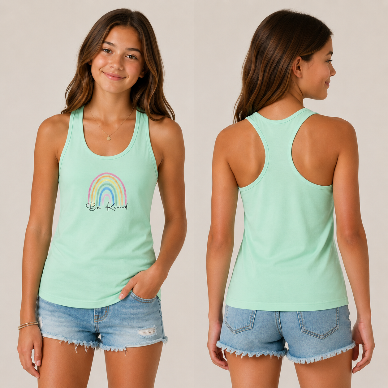 Be Kind Racerback Tanks