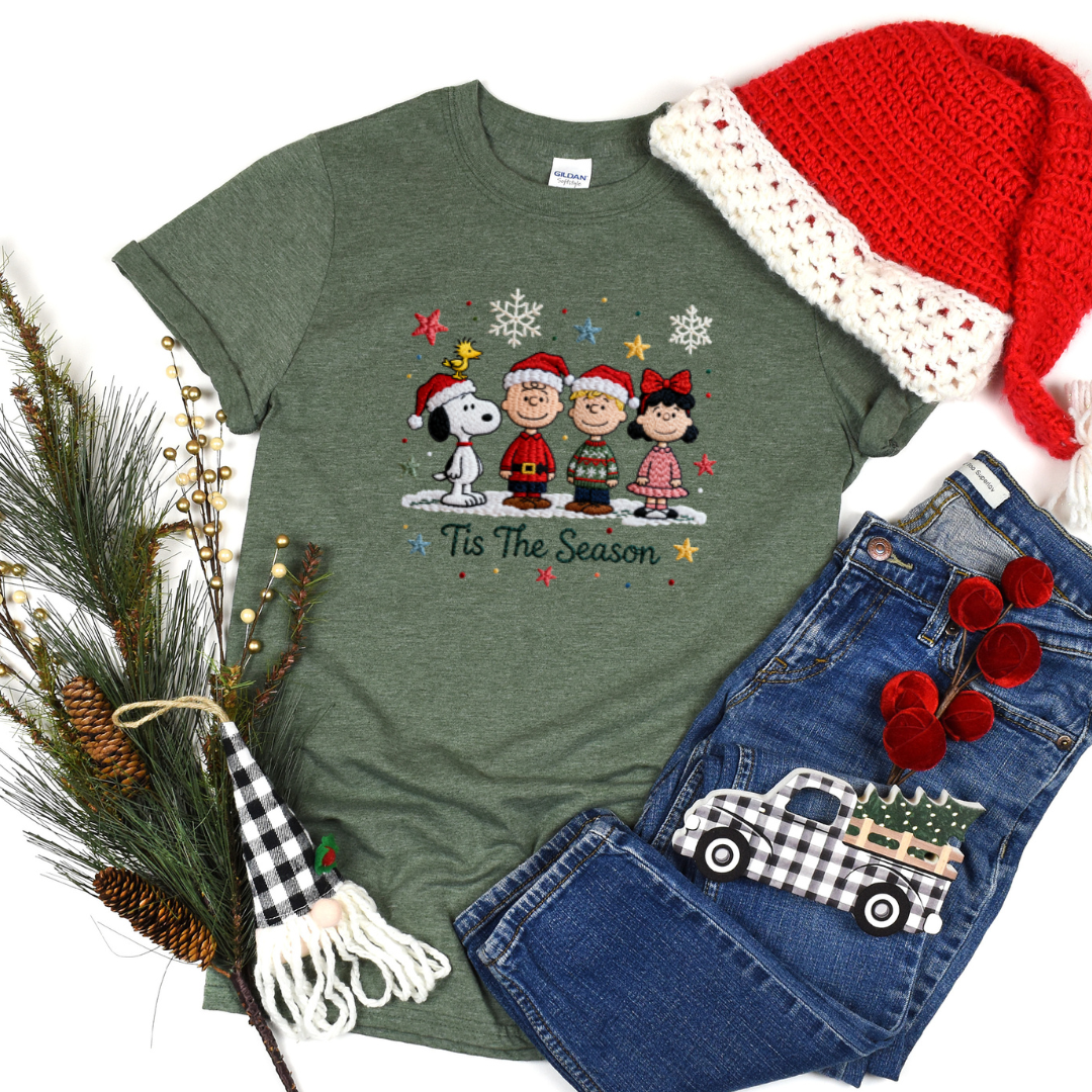 Faux Embroidery Charlie Brown Tees/Crewnecks