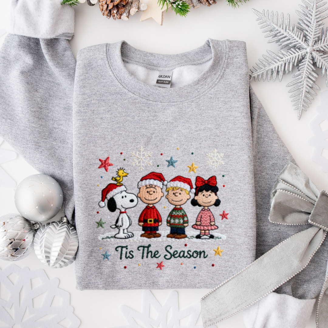 Faux Embroidery Charlie Brown Tees/Crewnecks