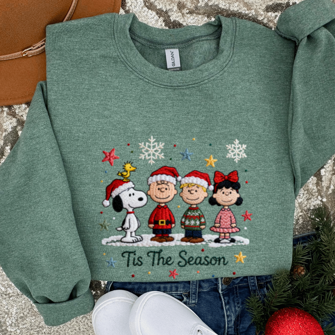 Faux Embroidery Charlie Brown Tees/Crewnecks