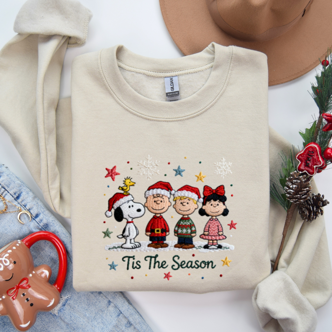 Faux Embroidery Charlie Brown Tees/Crewnecks