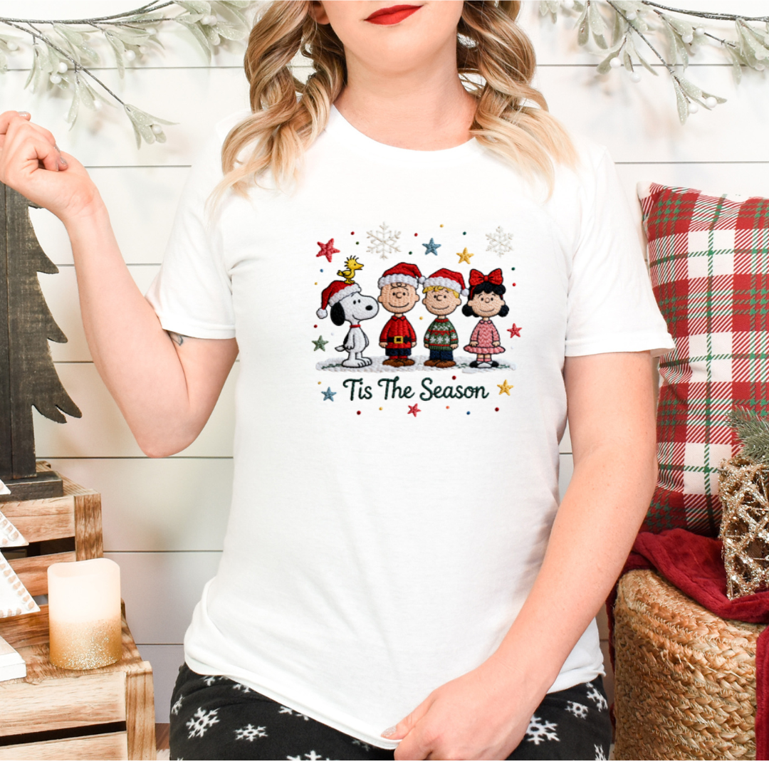 Faux Embroidery Charlie Brown Tees/Crewnecks